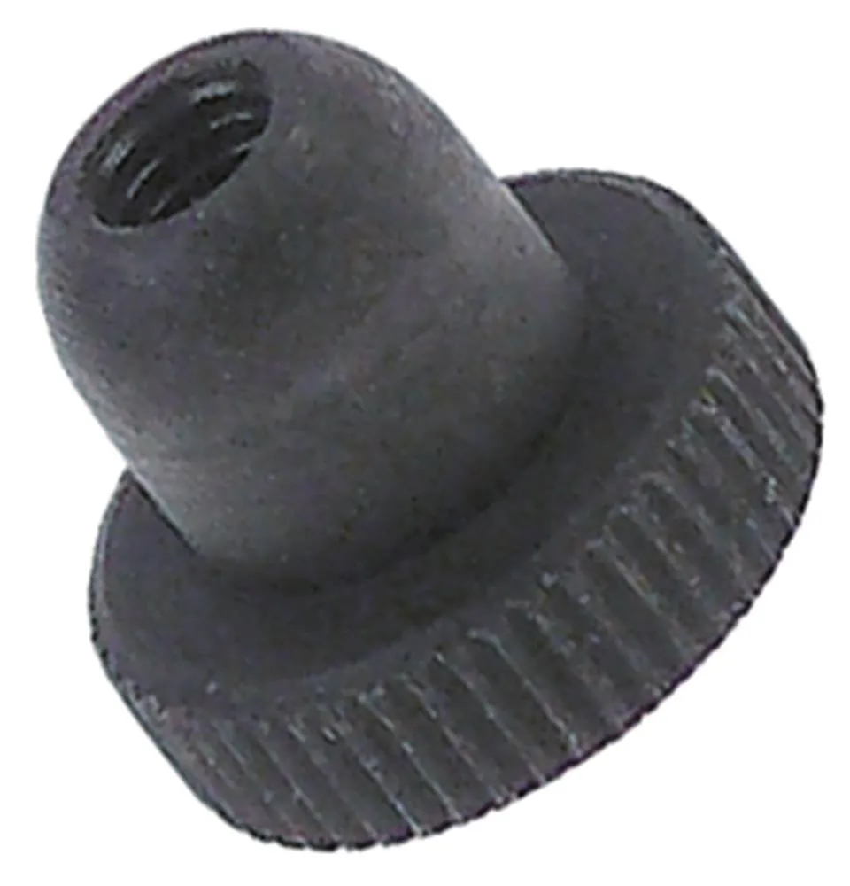 Rändelmutter aus Stahl Höhe 14mm ø 16mm M5