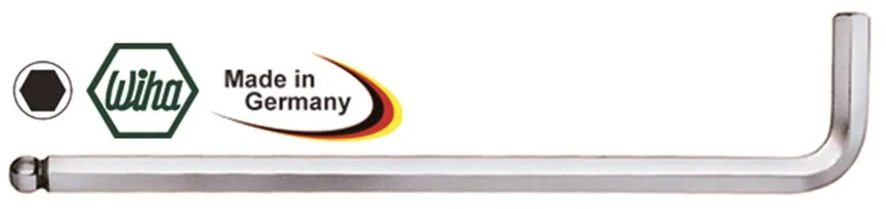 Sechskant-Winkelschraubendreher mit Kugelkopf Länge 184mm Größe 6mm