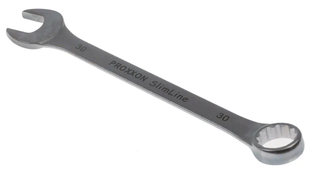 Ring-Maulschlüssel verchromt aus Chrom-Vanadium-Stahl Größe 30mm