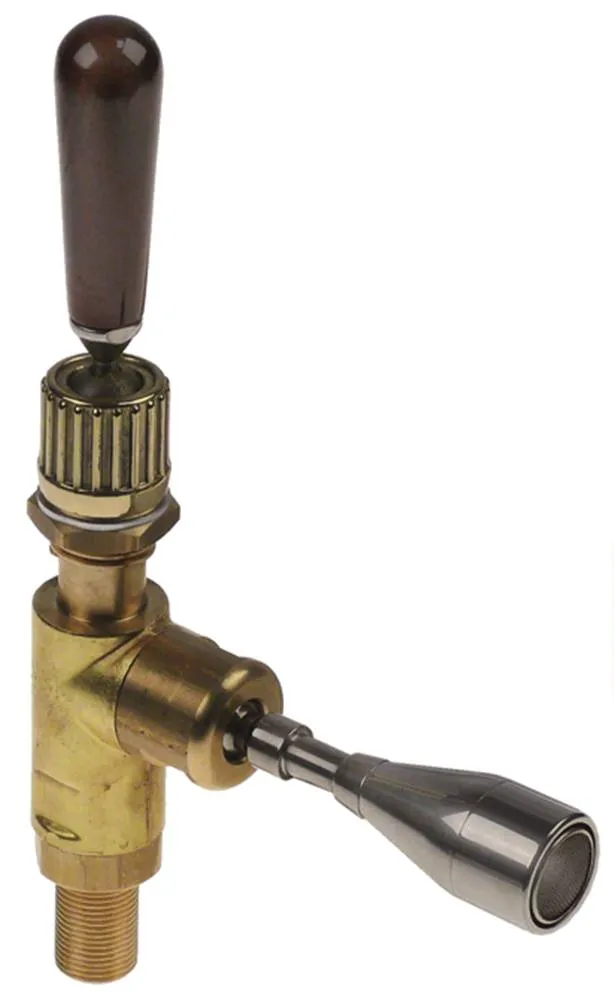 Wasserhahn für Elektra aus Messing mit Schwenkhebel braun Schwenkhebel