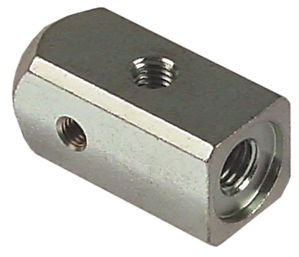 Hülse für Blanco aus Metall Abmaße 22x22mm Modell Vierkantrohre