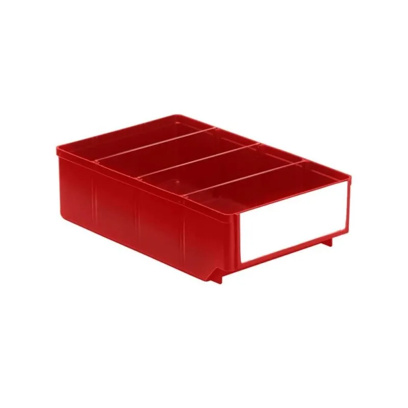 8 Stück Regalkästen LxBxH 300 x 186 x 83mm Rot