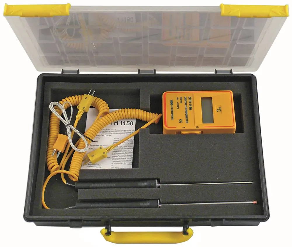 Temperaturmessgeräte-Set GTH 1150 mit Temperaturmessgerät K für K °C