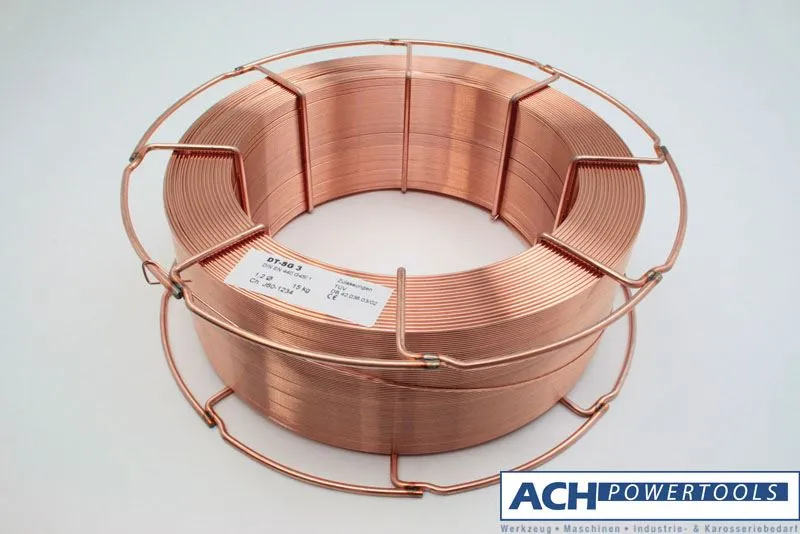 ACH Schutzgas Schweißdraht SG3 EN440 G4 Si1 1.5130 Spule mit 15 kg Ø 0,8 mm 800800