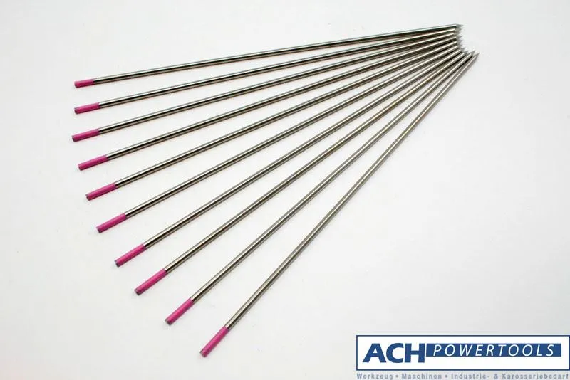 ACH Wolfram-Elektroden PINK-LYMOX Ø 3,2 mm strahlungsfrei einseitig 28° 803066
