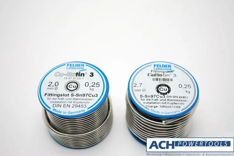 ACH Fittingslot CuRotin bleifrei Ø 2,0mm Spule mit 250 gr. 805901
