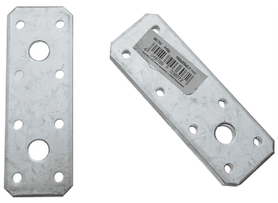 BGS DIY Flachverbinder | 100 x 35 x 2,5 mm | 4-tlg. – 80784