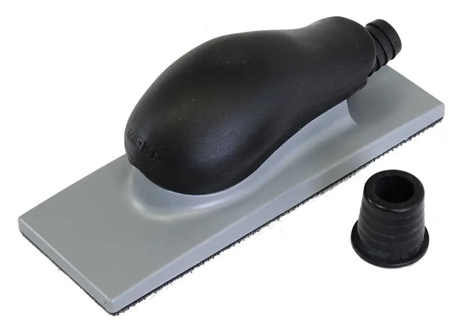 MIRKA Handblock 70 x 198 mm 22-Loch Klett grau mit Absaugung 8391502011