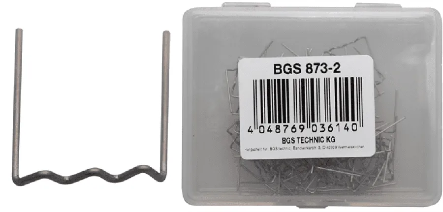 BGS Reparatur-Klammern | U-Form | Ø 0,8 mm | 100-tlg. – 873-2
