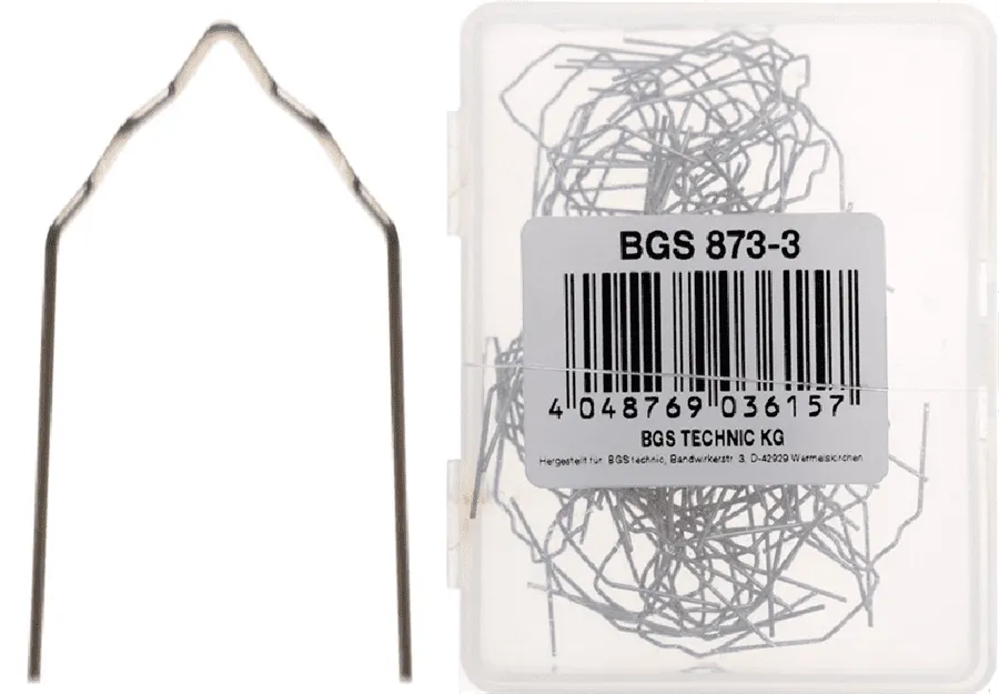 BGS Reparatur-Klammern | V-Form | Ø 0,6 mm | 100-tlg. – 873-3