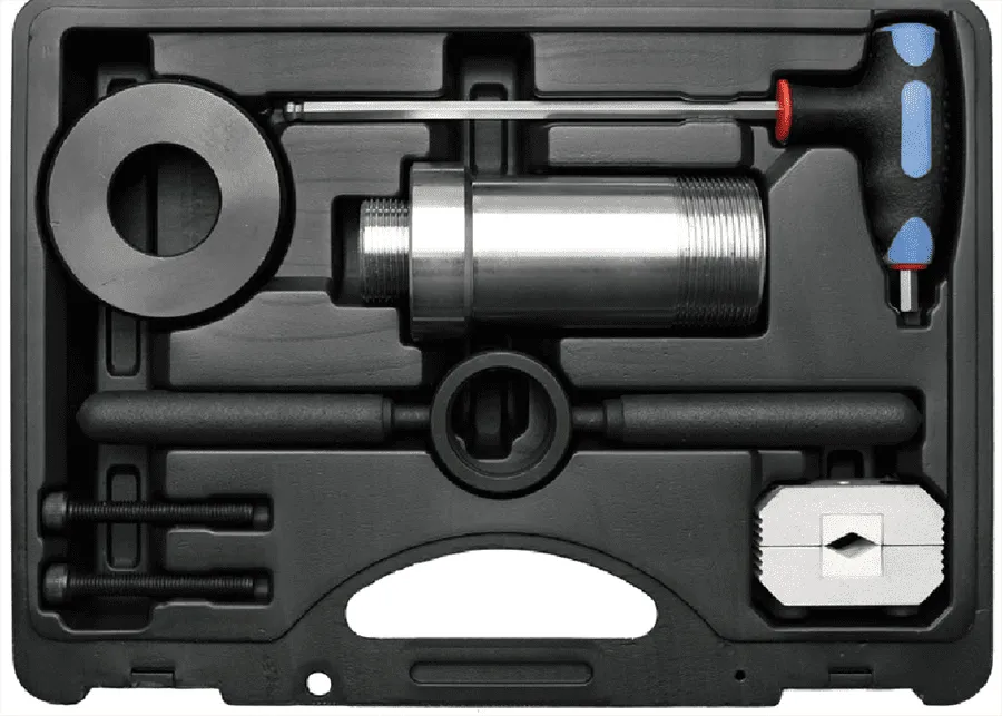 BGS Stoßdämpfer-Werkzeug-Satz | für Stoßdämpfer mit Zuganschlagsfeder | 8-tlg. – 8877