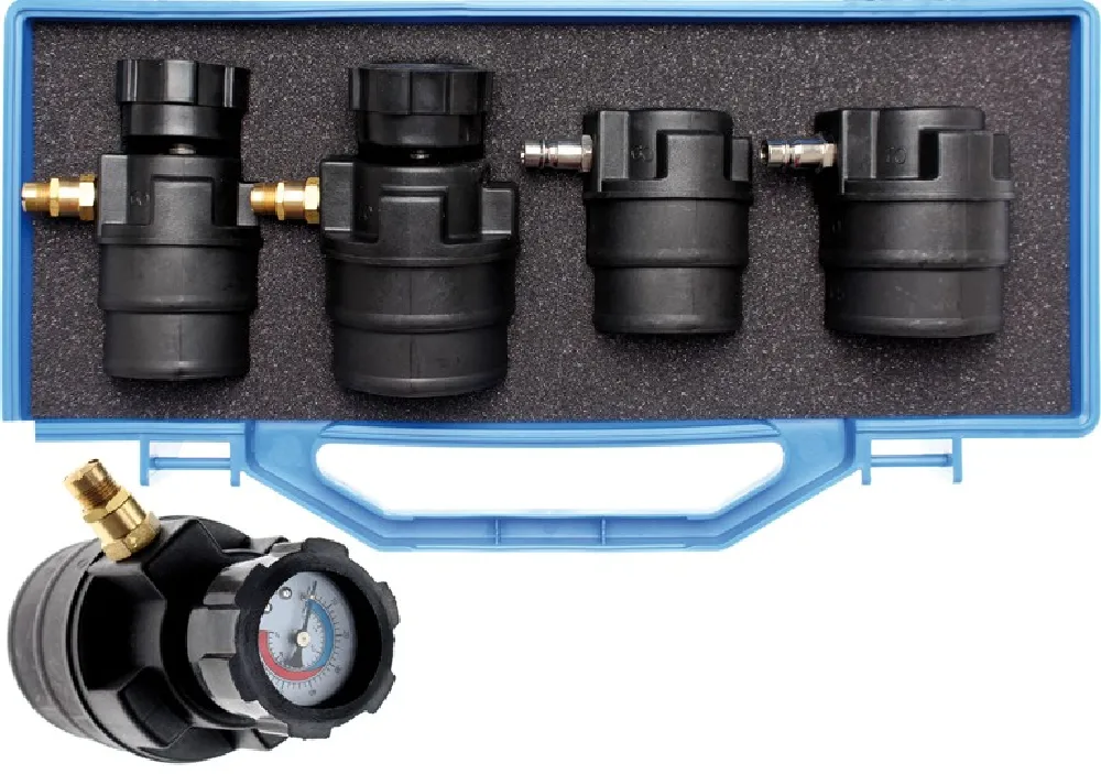 BGS Turbolader-Diagnosekoffer mit Manometern | 55 - 60 - 65 - 70 mm – 8958