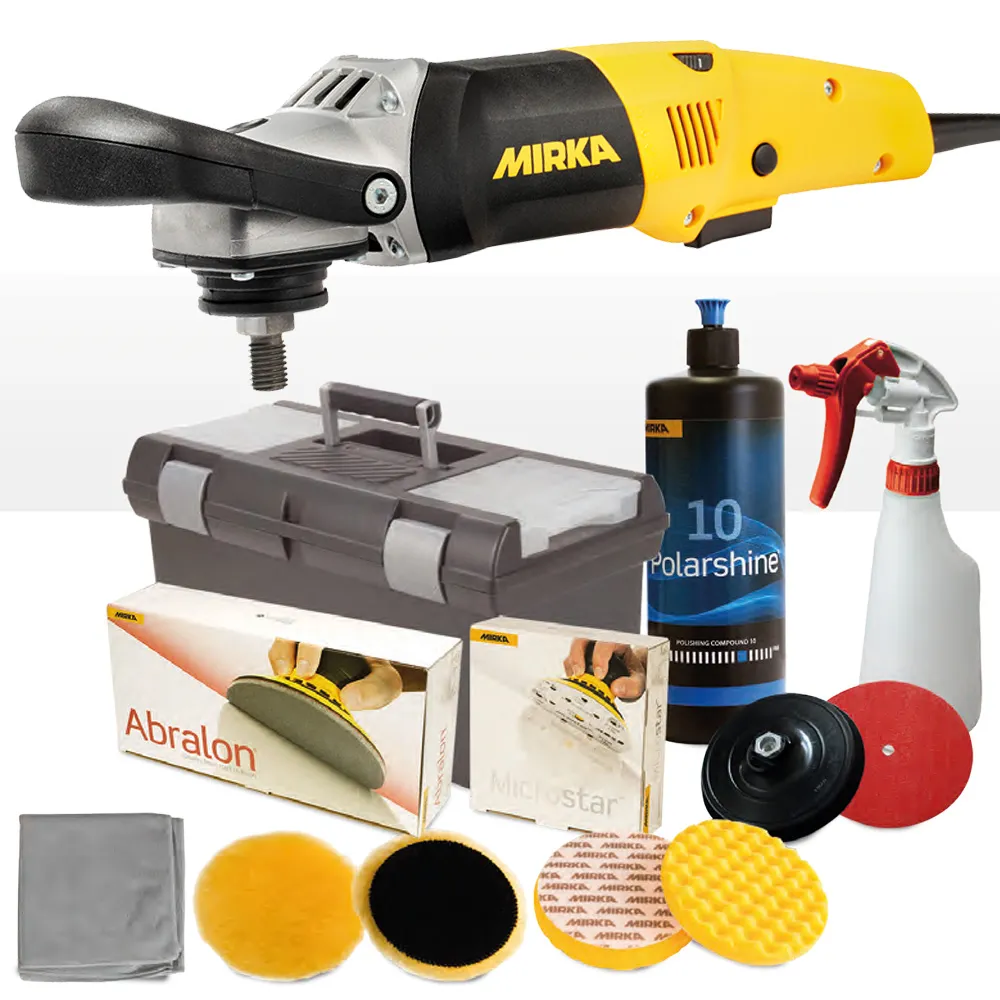 MIRKA Polarshine Fast Finish System PLUS Schleif- Polierset 896150KOIP + PS1437