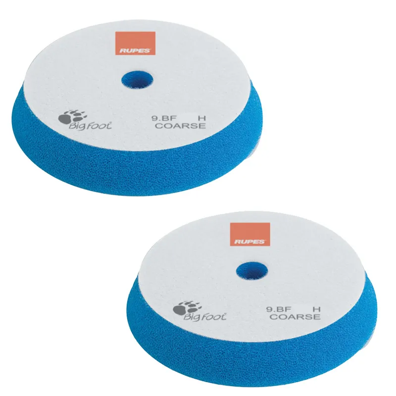 RUPES 2x Ø 40mm Polierschwamm hart blau für Teller 35mm 9.BF40H klett