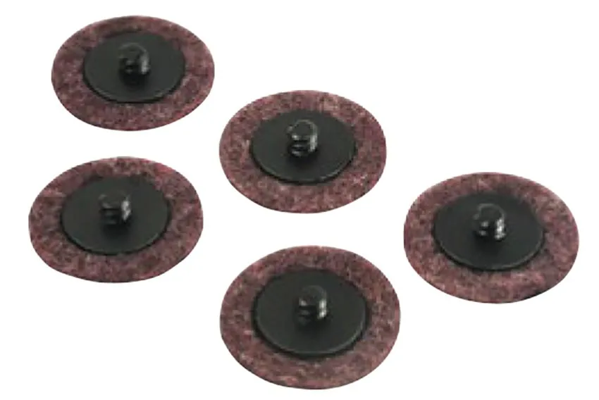HAZET 5x ROLOC Schleifvlies Scheiben 50mm Korn 150 rot Vliesscheiben