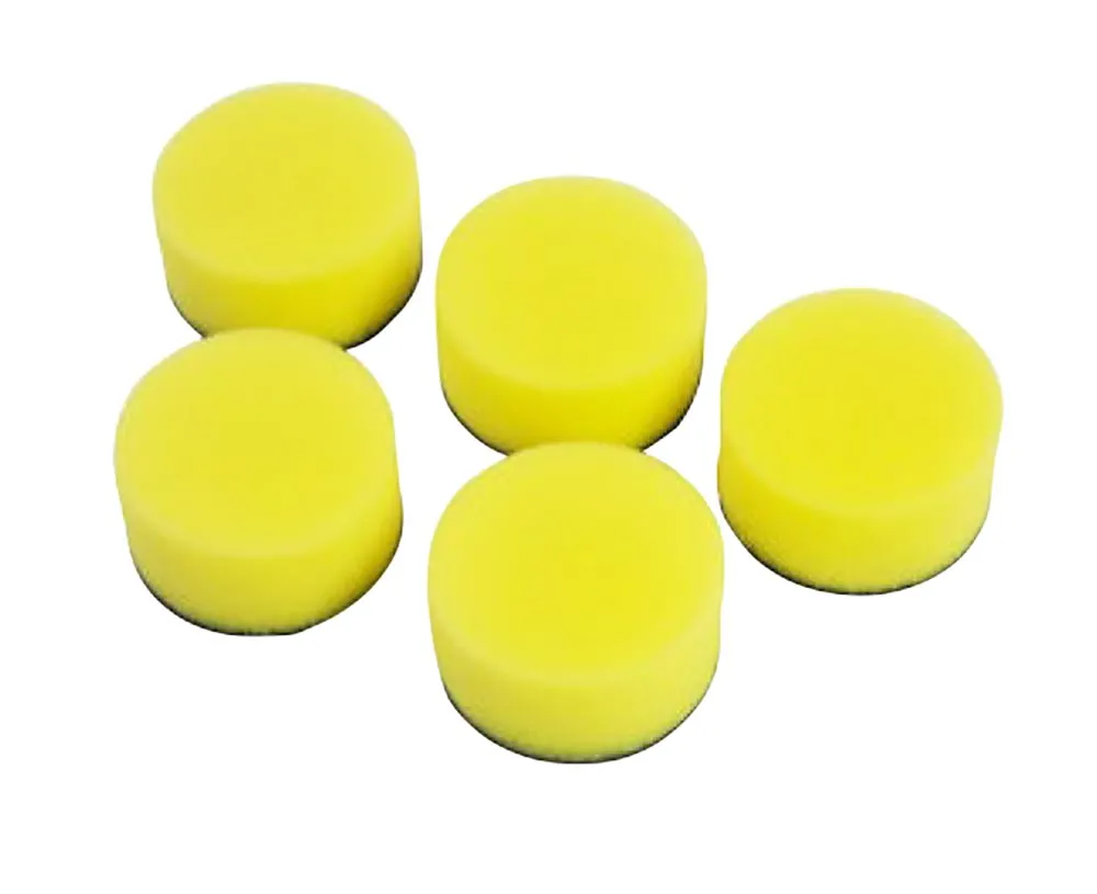 HAZET 5x 50mm Polierschwamm Flach mittelhart gelb 9033M-9-010