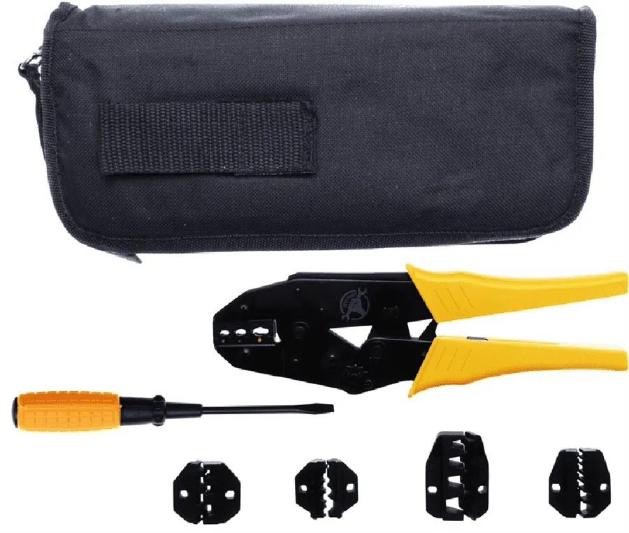 BGS DIY Crimpzangen-Satz mit 5 Backenpaaren | 7-tlg. – 9070