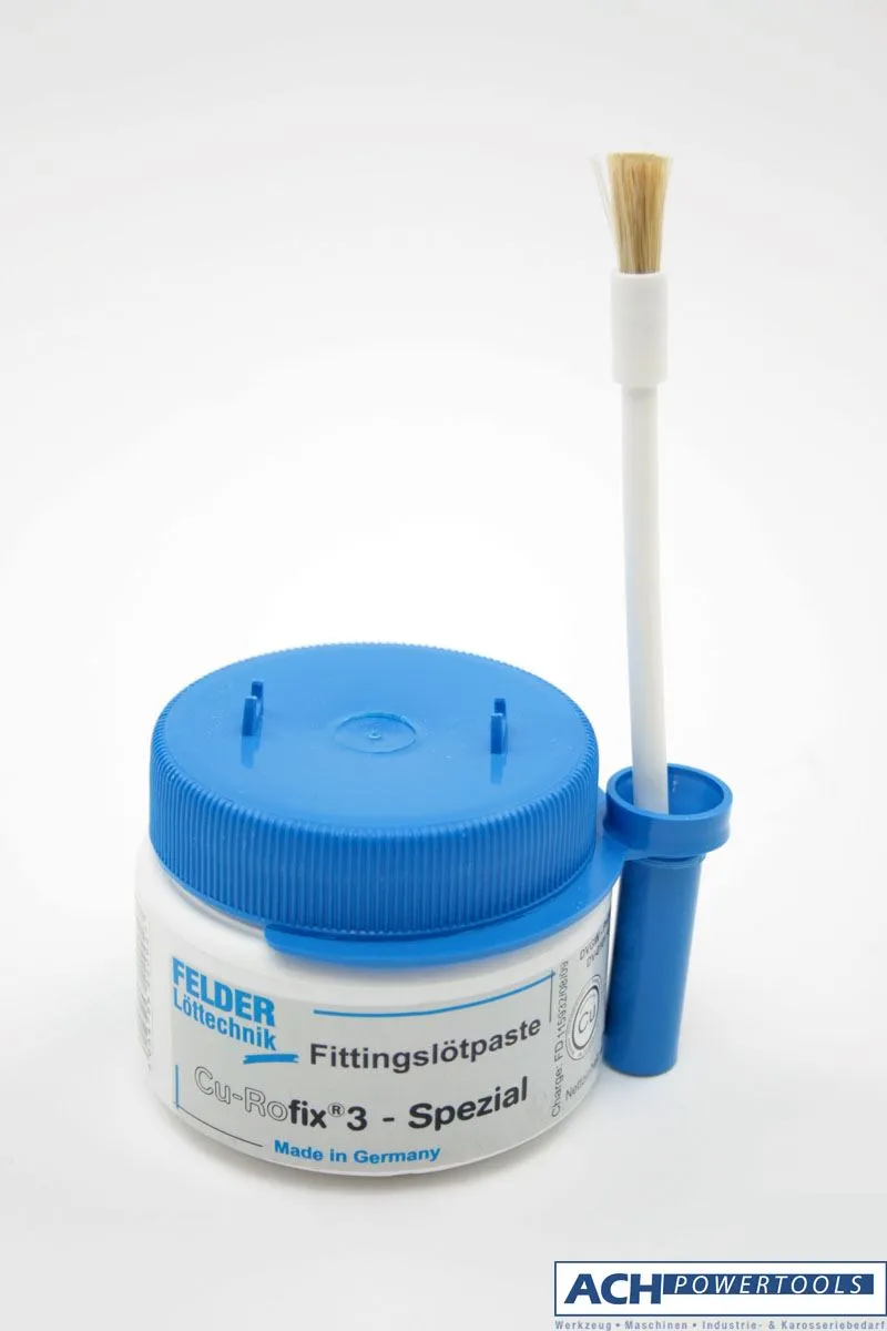 ACH Fitting-Lötpaste CuRofix 3 Spezial Sn97Cu3 (L-SnCu3) 250 gr. Dose mit Pinsel 920002