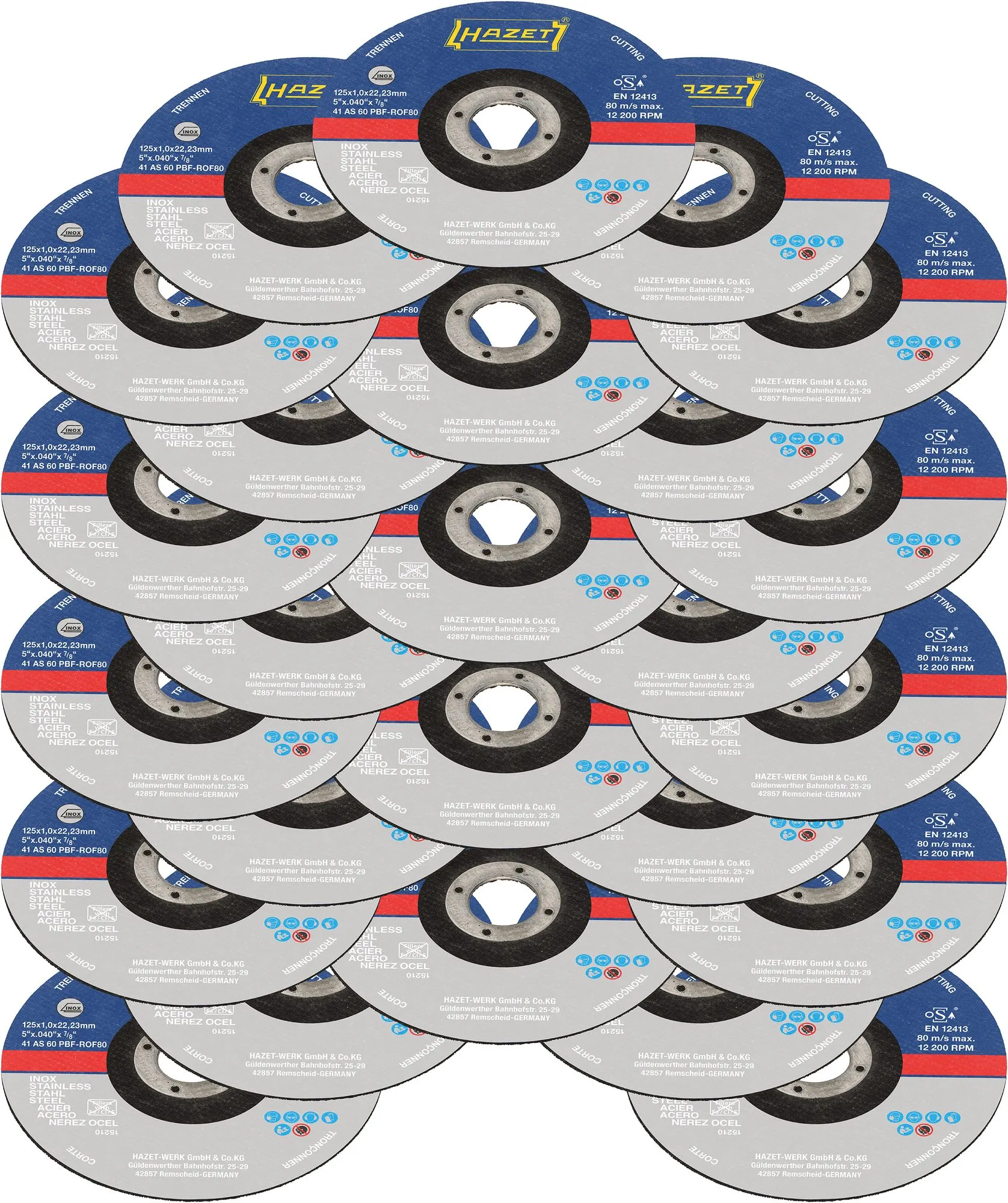 HAZET Trennscheiben-Satz 25-teilig 9233-010/25