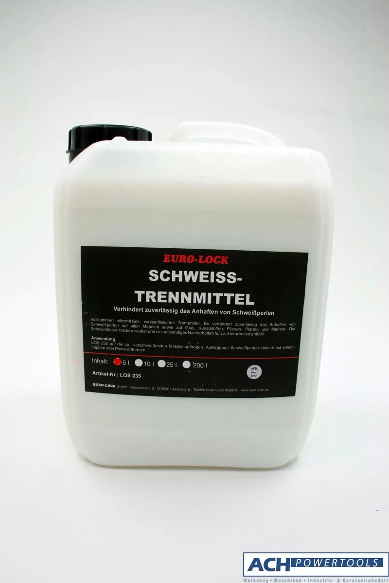 ACH Schweiß-Trennmittel 5 Liter Kanister auf Wasserbasis 935180