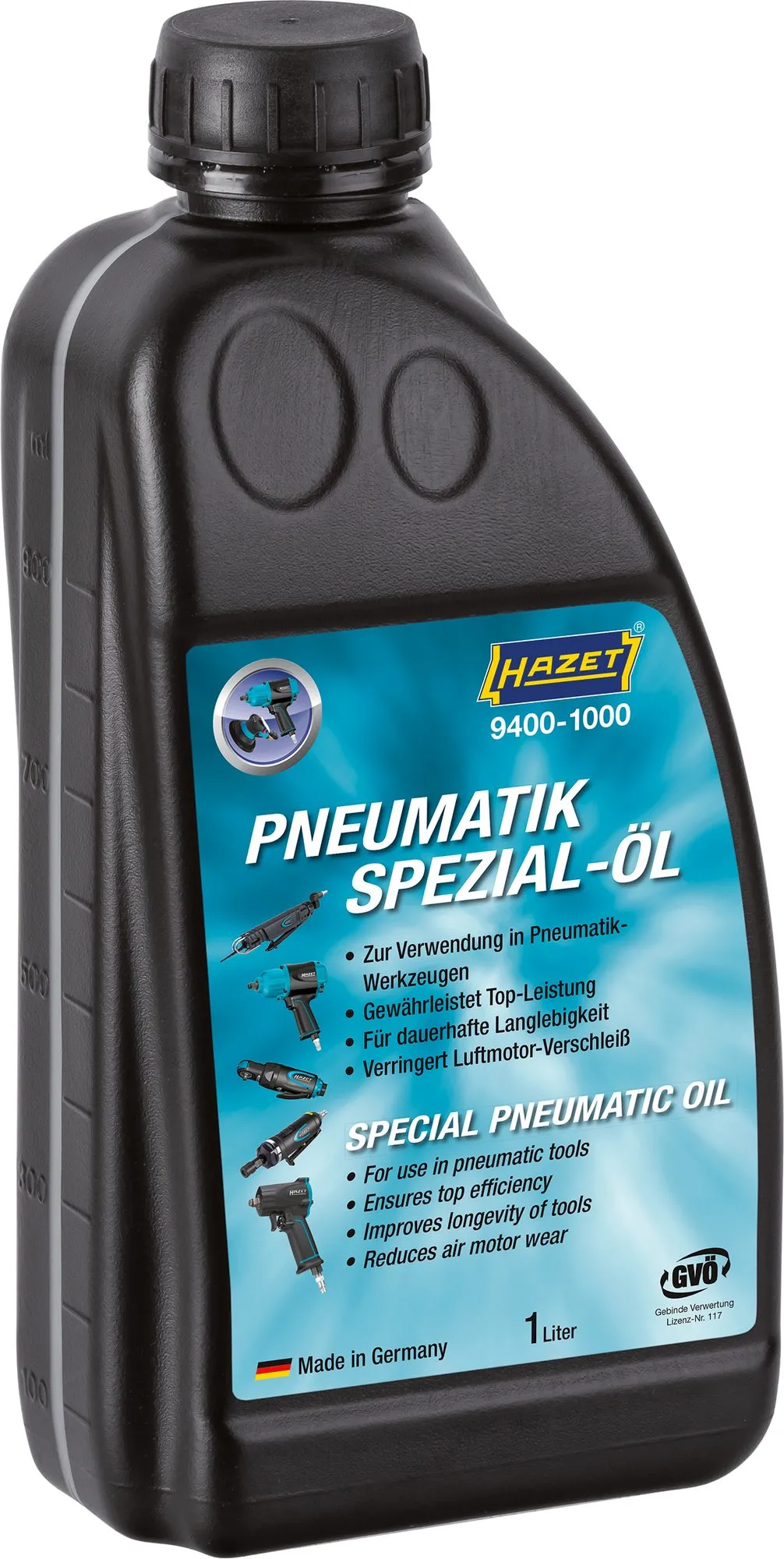 HAZET Pneumatik Spezial-Öl 1000 ml 9400-1000