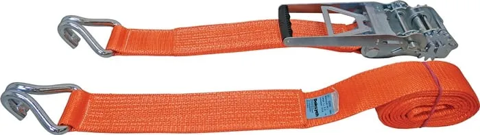 Zurrgurt DIN EN 12195-2 L.6m B.75mm m.Getriebezugratsche+Profilhak.LC U 10000daN
