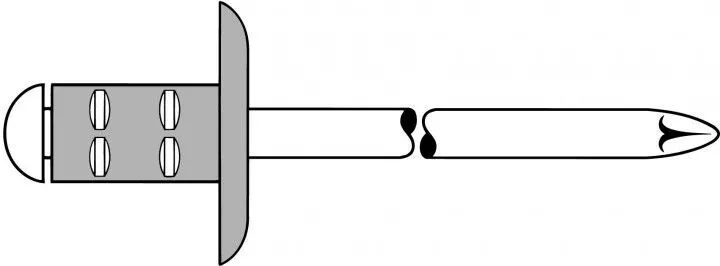 GESIPA Mini-Pack PolyGrip Alu/Stahl 4,8 x 10 K 16, 25 Stk. (Inhalt: 25 Stück - 0.12 € / 1 Stück)