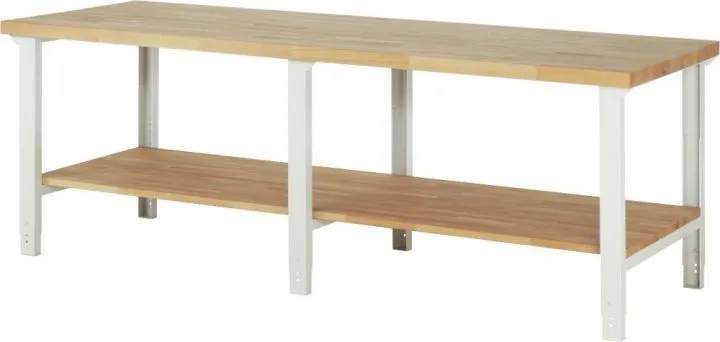 Rau Werkbank Serie 7000 Modell 7000-7 Breite 2500 mm Höhe 790-1140 mm