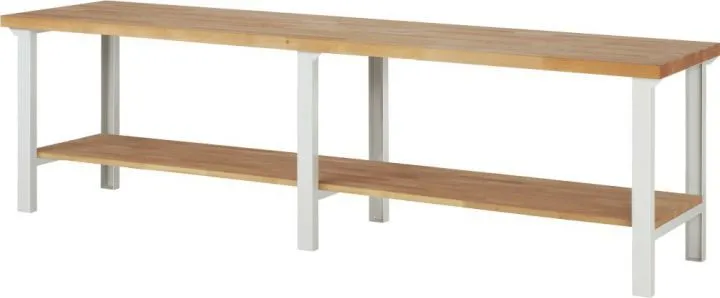 Rau Werkbank Serie 7000 Modell 7000-7 B 3000 mm H 840 mm Stärke 40 mm