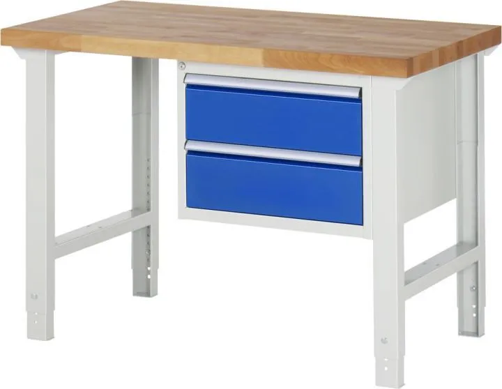 Rau Werkbank Serie 7000 Modell 7125 1 Unterbau-Container rechts Breite 1250 mm