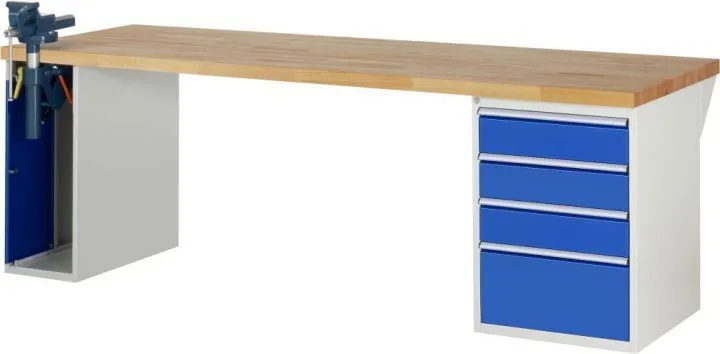 RAU Werkbank 7000 Stärke 40 mm Modell 7510-2 mit 2500 mm