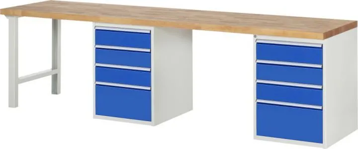 Rau Werkbank Serie 7000 - Modell 7510-8 B3000 x T700 x H840 mm