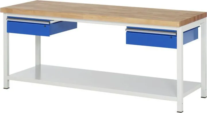 RAU Werkbank 8000 Modell 8002A6 Maße 2000 x 700 mm