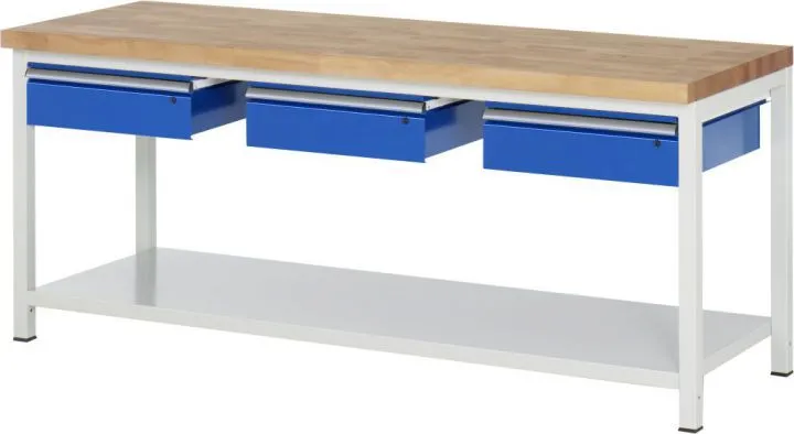 RAU Werkbank 8000 Modell 8003A6 mit 2000 mm Breite