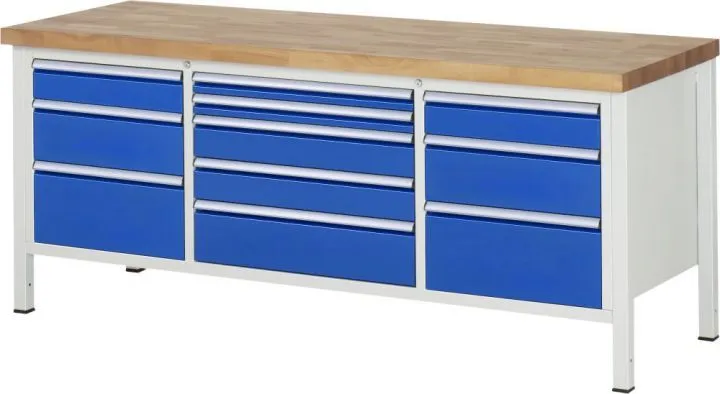 RAU Werkbank 8000 mit Systemunterbau Modell 8758 2000 mm