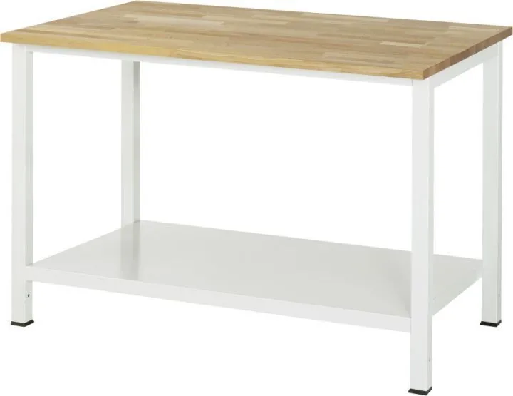 RAU Werktisch Serie 900 Buche Massiv Arbeitsplatte Breite 1250 mm