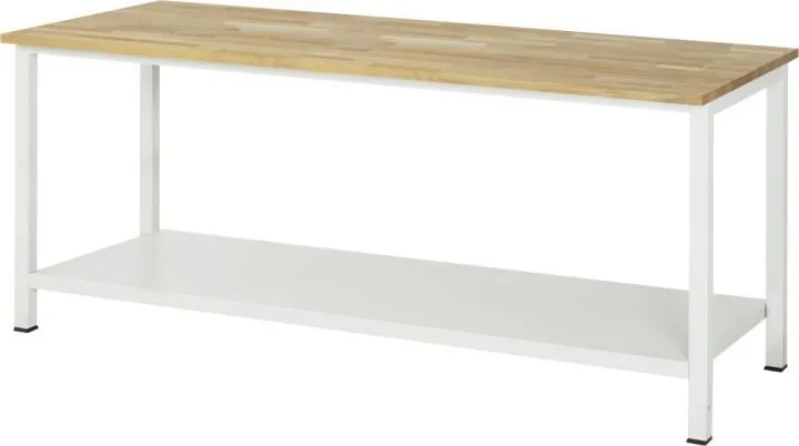 RAU Werktisch Serie 900 Buche Massiv Arbeitsplatte Breite 2000 mm