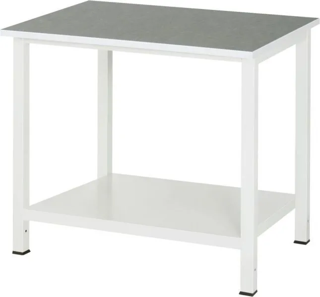 RAU Werktisch Serie 900 Arbeitsplatte mit Linoleumbelag Breite 1000 mm