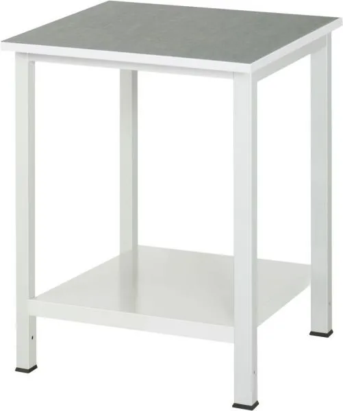RAU Werktisch Serie 900 Arbeitsplatte mit Linoleumbelag Breite 750 mm