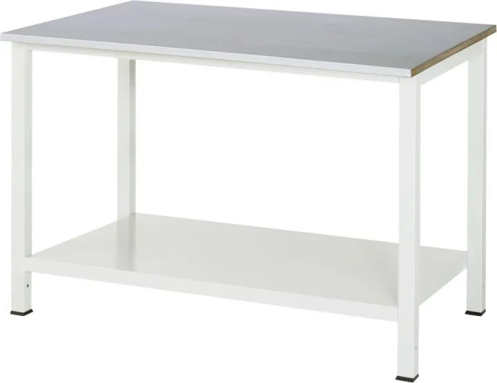 RAU Werktisch 900 Arbeitsplatte mit Stahlblechbelag 1250 x 825 x 800 mm