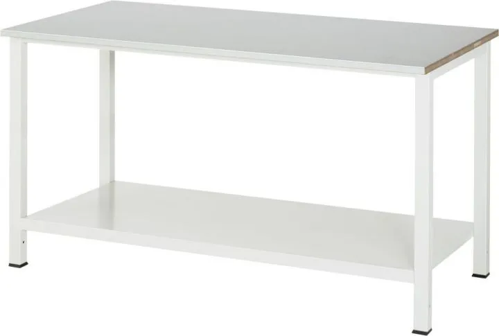 RAU Werktisch 900 Arbeitsplatte mit Stahlblechbelag 1500 x 825 x 800 mm