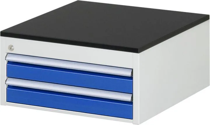 Rau Schubladenschrank Serie 7000 2 Schubladen-Größe-L Arbeitsplatte Melaminharz