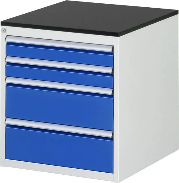 Rau Schubladenschrank Serie 7000 Platte Melaminharz Stärke 19 mm B580 mm