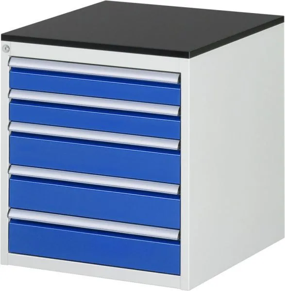 Rau Schubladenschrank Serie 7000 5 Schubladen Melaminharz Stärke 19 mm