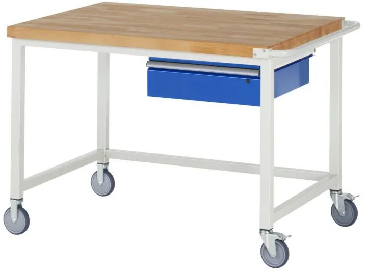 RAU Fahrbare Werkbank 8000 - Modell 8001 Arbeitstisch Breite 1250 mm