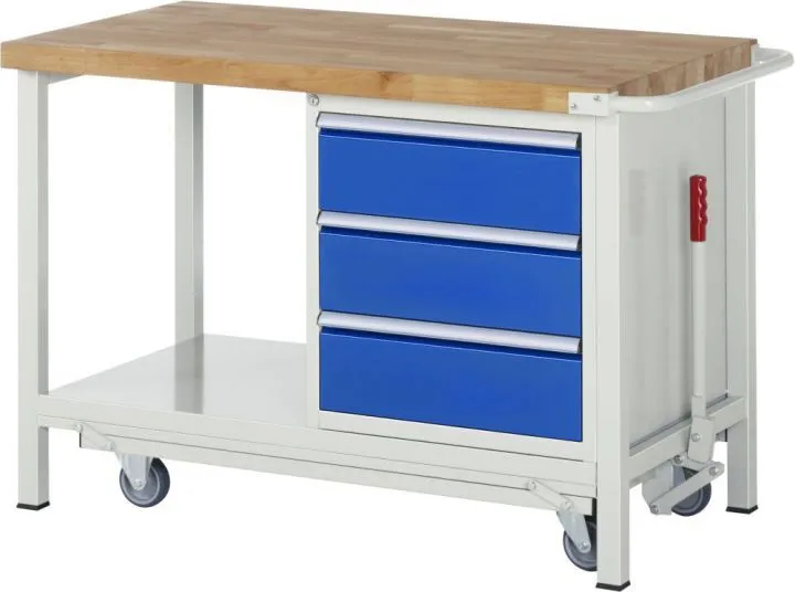 RAU Absenkbare Werkbank 8000 - Modell 8157 Breite 1250 mm