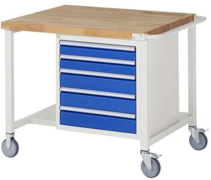 Rau Fahrbare Werkbank 8000 Modell 8171 1000 x 900 x 880-1080 mm