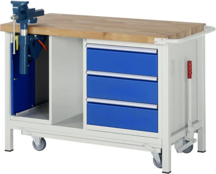 Rau Absenkbare Werkbank Breite 1250 mm 8000 Modell 8183