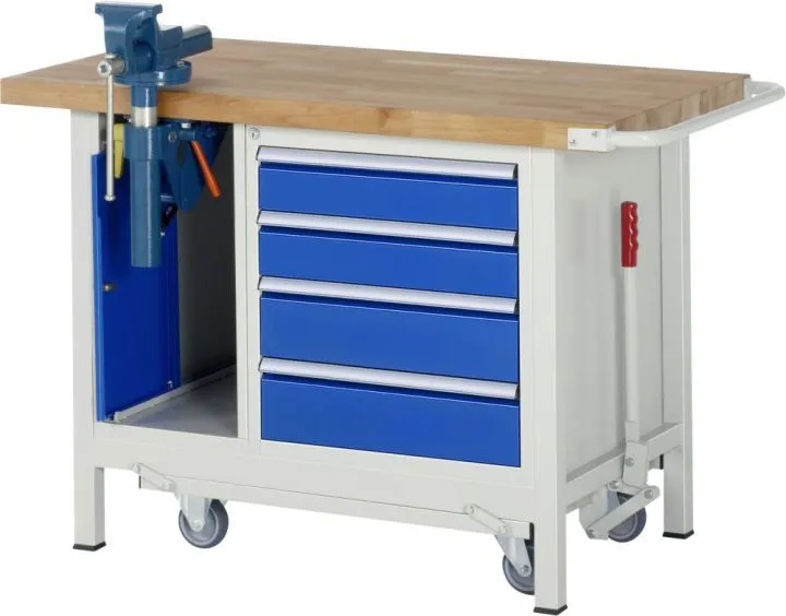 RAU Absenkbare Werkbank 8000 - Modell 8185 Breite 1250 mm