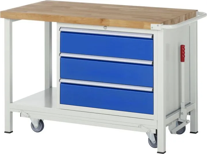 RAU Absenkbare Werkbank 8000 - Modell 8257 Breite 1250 mm